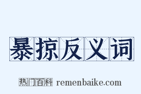 暴掠反义词是什么意思的图片